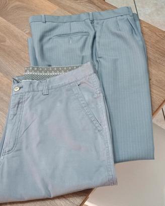 pantalone classico più pantalone sportivo grigio