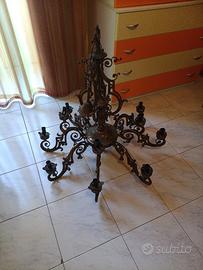 lampadario anni 60 in bronzo 