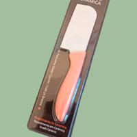 Coltello per formaggi duri, acciaio e ceramica.