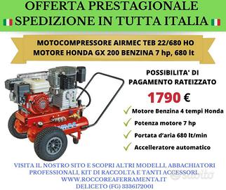 Motocompressore airmec teb 22/680 ho