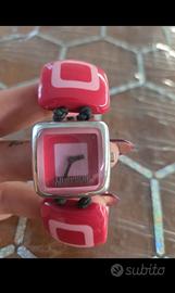 orologio Moschino vintage rosa fucsia