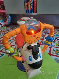 Zebra saltella e gira fisher price
