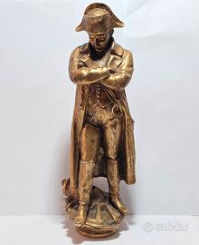 Antica Scultura Napoleone Bonaparte Zamac Fine XIX