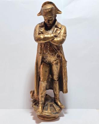 Antica Scultura Napoleone Bonaparte Zamac Fine XIX