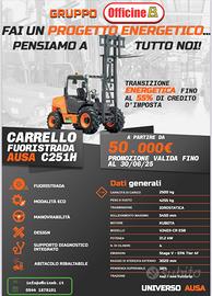 Carrello fuoristrada ausa c251h 4wd