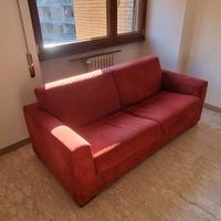 Divano letto rosso