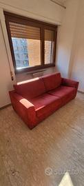 Divano letto rosso