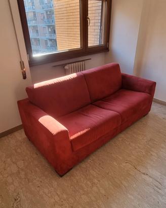 Divano letto rosso