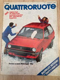 Quattroruote prova R5 alpine turbo febbraio 1982