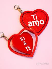 Portachiavi cuore girevole