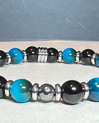 Bracciale  modello INTER per i tifosi Nero Blu