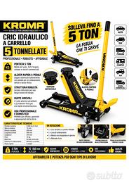 Cric professionle 5 tonnelate rinassato kroma