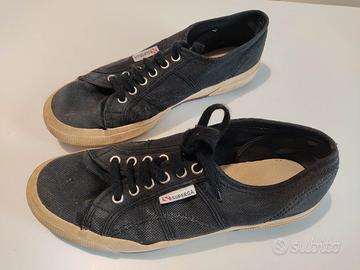 Superga uomo originali in cotone Nero n. 42