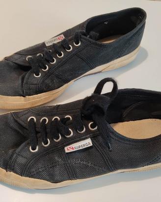 Superga uomo originali in cotone Nero n. 42