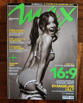 Rivista MAX del Settembre '06 con Evangeline Lill