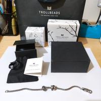 Trollbeads bracciale con chiusura e 2 beads NUOVO 