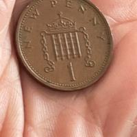 Moneta 1 penny 1976 rara Elisabetta 2