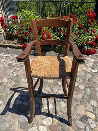 Seggiolino da cucina in massello di nice rustico