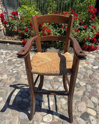 Seggiolino da cucina in massello di nice rustico