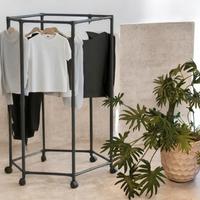 Stendibiancheria Verticale Slim in Metallo Nero 