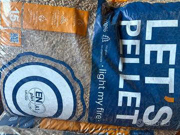 Pellet certificato ENplus A1 in sacchi da 15 kg -