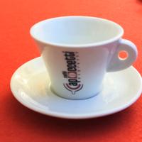 6 tazze e piattino, per colazione. Logo Capoccetti