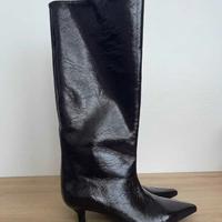 Stivali camperos pelle nera