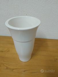 vaso ceramica bianco design facciolini, italia