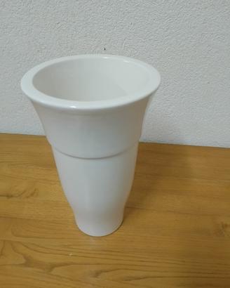 vaso ceramica bianco design facciolini, italia