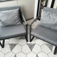 Coppia di poltroncine da giardino/terrazzo