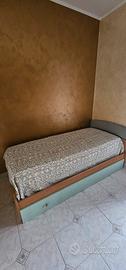 Letto singolo con secondo letto a scomparsa