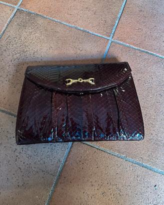 Borsa in pelle colore bordó da domna