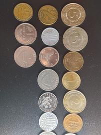 Lotto monete mondiali ed europee pre-euro