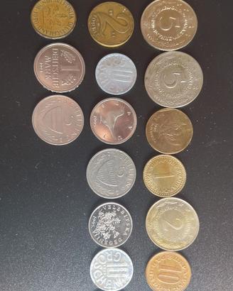 Lotto monete mondiali ed europee pre-euro