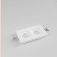 Faretti in gesso bianco