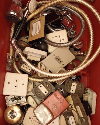 Stock Materiale Elettrico idraulico Vintage  