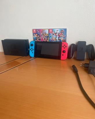 Nintendo Switch Bundle| Smash Bros| SchedaSD 256gb