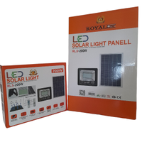 Faro a led 200 watt con pannello solare