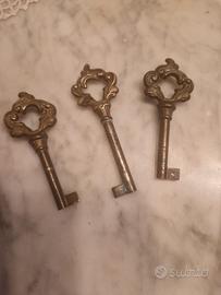 chiavi a mappa singola ottone