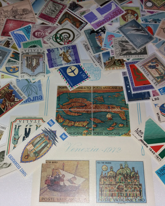 300 Francobolli assortiti non timbrati anni 60-90