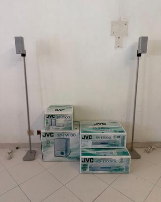 JVC European Home Cinema 5.1 Dolby DTS DVD argento