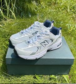 New Balance 530 42 Sneakers Bianche Grigie Nuove