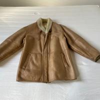 Cappotto di pelle chiaro beige