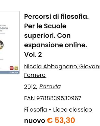libro Percorsi di filosofia 2A 2B
