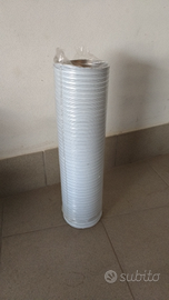 Tubo flessibile fumi alluminio bianco 120mm