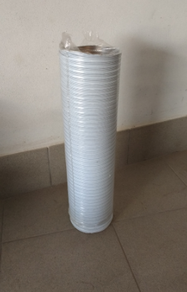 Tubo flessibile fumi alluminio bianco 120mm