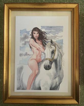 Omaggio a Emily Ratajkowski di Milo Manara