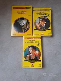Lotto 3 Libri Rex Stout - Nero Wolf Gialli Monda