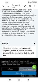 casetta da giardino/ terrazzo per bimbi