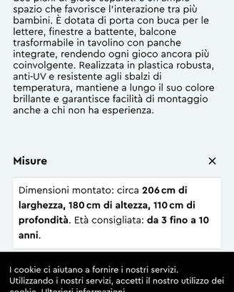 casetta da giardino/ terrazzo per bimbi